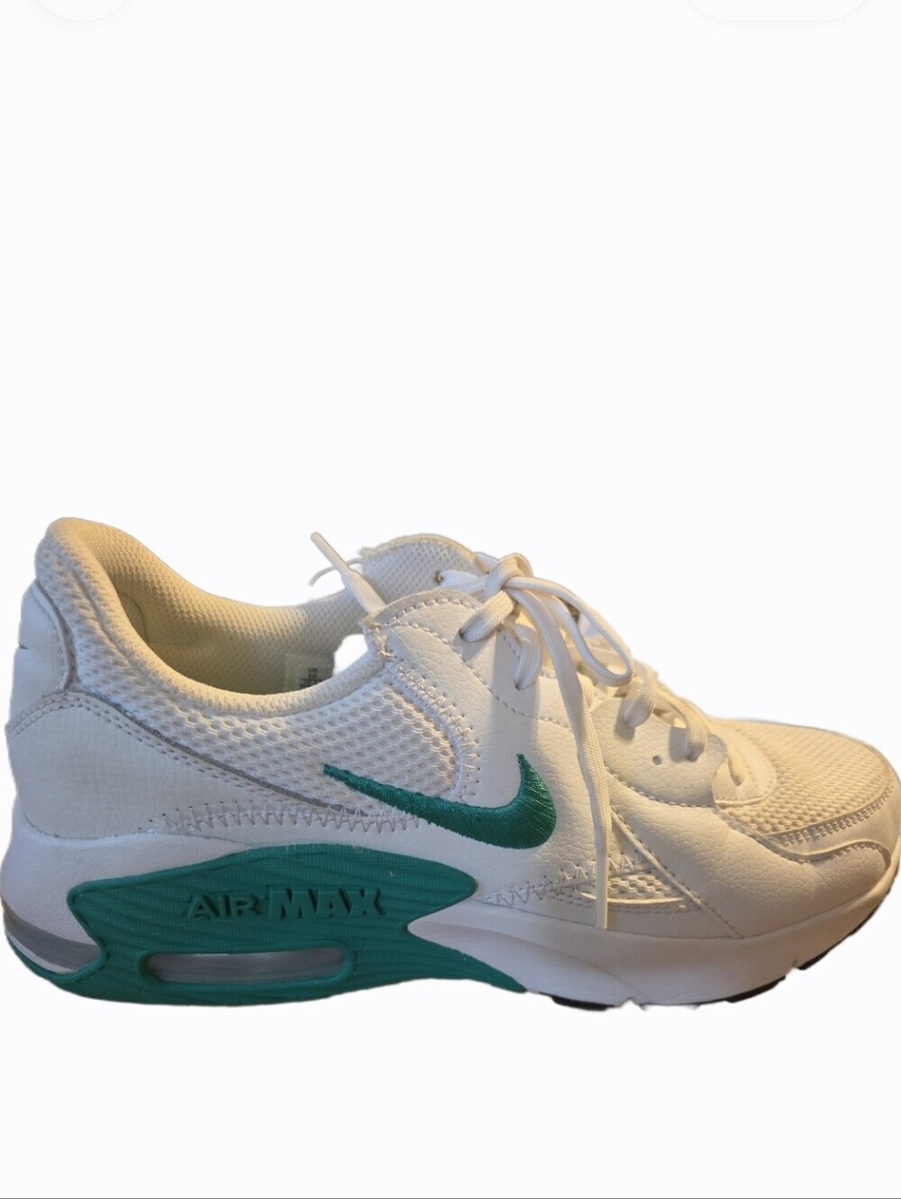 Nike Air Max Shoes Women’s 10 White & Teal Athletic Sneakers Activewear Walking
